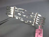 ESTATE LARGE .40CT DIAMOND 14K WHITE GOLD MULTI ROW SWIRL ETOILE BANGLE BRACELET