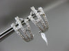 ESTATE LARGE 1.16CT DIAMOND 18KT WHITE GOLD MULTI ROW BRANCH CLIP ON EARRINGS