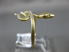 ESTATE .10CT ROUND DIAMOND 14KT YELLOW GOLD 3D CLASSIC ETOILE SNAKE FUN RING
