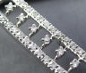 ESTATE WIDE 1.62CT DIAMOND 14KT WHITE GOLD CLASSIC 3 ROW ETOILE TENNIS BRACELET