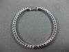 ESTATE LARGE 3.23CT DIAMOND 18KT WHITE GOLD 3D ETERNITY HOOP HANGING EARRINGS