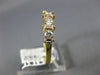 ESTATE .86CT ROUND & BAGUETTE DIAMOND 14KT YELLOW GOLD ANNIVERSARY RING #18188