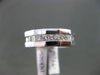 ESTATE WIDE .79CT DIAMOND PRINCESS 14KT WHITE GOLD 3D WEDDING ANNIVERSARY RING