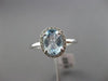ESTATE 2.12CT DIAMOND & AAA BLUE TOPAZ 18K WHITE GOLD HALO HEART ENGAGEMENT RING