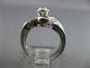 ESTATE WIDE .50CT DIAMOND 14KT WHITE GOLD 3D WAVE WEDDING ENGAGEMENT RING SET