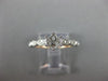 ESTATE .08CT DIAMOND 14K WHITE & ROSE GOLD 3D 6 PRONG SEMI MOUNT ENGAGEMENT RING
