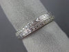ESTATE .40CT DIAMOND 18KT WHITE GOLD 3D ETERNITY WEDDING ANNIVERSARY RING #1185