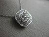 ESTATE .50CT WHITE & FANCY YELLOW DIAMOND 14K WHITE GOLD FILIGREE PENDANT #20803