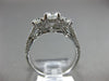 ESTATE 1.80CT DIAMOND 14KT WHITE GOLD 3D 3 STONE ROUND LUCIDIA ENGAGEMENT RING