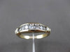 ESTATE .46CT DIAMOND 14K YELLOW GOLD GRADUATING CHANNEL WEDDING ANNIVERSARY RING