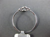 ESTATE .10CT ROUND DIAMOND 14KT WHITE GOLD 3D CLASSIC OPEN FLOWER FUN LOVE RING