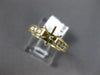 ESTATE .40CT DIAMOND 14KT 2 TONE GOLD 7 STONE SEMI MOUNT ENGAGEMENT RING #16503