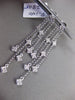 ESTATE .37CT DIAMOND 14KT WHITE GOLD 3D ELONGATED BY THE YARD HANGING EARRINGS