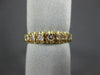 ESTATE .42CT DIAMOND 14KT YELLOW GOLD 7 STONE FILIGREE ANNIVERSARY RING #2771