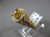 ESTATE WIDE .55CT DIAMOND 14KT YELLOW GOLD 3D ETOILE SEMI MOUNT ENGAGEMENT RING