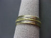 ESTATE WIDE 14KT WHITE & YELLOW GOLD ROPE WEDDING ANNIVERSARY RING 6mm #23574