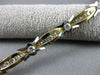 ESTATE WIDE 2.61CT DIAMOND 14K WHITE & YELLOW GOLD ETOILE X LOVE TENNIS BRACELET