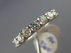 ESTATE 1.05CT ROUND DIAMOND 14KT WHITE GOLD 3D CLASSIC 7 STONE ANNIVERSARY RING