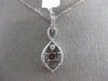 ESTATE .25CT DIAMOND 18KT WHITE GOLD SOLITAIRE INFINITY SEMI MOUNT LOVE PENDANT