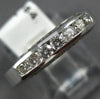 ESTATE .81CT ROUND DIAMOND 14KT WHITE GOLD 3D 7 STONE ANNIVERSARY RING #16954