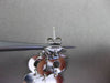 ESTATE 14KT WHITE GOLD CLASSIC 3D MULTI CIRCLE HANGING POST EARRINGS #1641