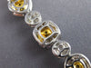 ESTATE GIA 25.1CT WHITE & FANCY YELLOW DIAMOND 18KT TWO TONE GOLD LOVE NECKLACE