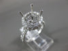 ESTATE LARGE 1.37CT ROUND DIAMOND 18KT WHITE GOLD 3D SEMI MOUNT ENGAGEMENT RING