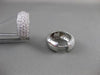 ESTATE LARGE 1.90CT DIAMOND 14KT WHITE GOLD MULTI ROW HUGGIE EARRINGS VVS 20mm