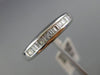 ESTATE .52CT BAGUETTE DIAMOND 18K WHITE GOLD 3D CHANNEL WEDDING ANNIVERSARY RING