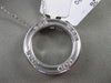 ESTATE .25CT DIAMOND 14KT WHITE GOLD 9 STONE CIRCLE OF LIFE FLOATING PENDANT