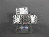 ANTIQUE WIDE .77CT DIAMOND 14KT WHITE GOLD 3D CLASSIC ANNIVERSARY RING #12412