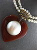 ANTIQUE EXTRA LARGE .26CT ROSE CUT DIAMOND & MULTI GEM 14KT YELLOW GOLD NECKLACE