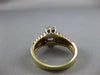 ESTATE 1.44CT DIAMOND & AAA OVAL SAPPHIRE 14KT 2TONE GOLD ENGAGEMENT RING #22056