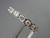 ESTATE .92CT DIAMOND 14KT WHITE GOLD HANDCRAFTED HEART ETERNITY ANNIVERSARY RING