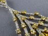 ESTATE EXTRA LARGE 1.72CT WHITE & FANCY YELLOW DIAMOND 18KT 2 TONE GOLD PENDANT