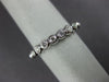 ESTATE .23CT DIAMOND 14K WHITE GOLD BEZEL SEMI ETERNITY WEDDING ANNIVERSARY RING