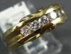 ESTATE .30CT DIAMOND 14KT YELLOW GOLD 3D CHANNEL 5 STONE ANNIVERSARY RING #4051