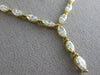 ESTATE LARGE 13.96CT FANCY YELLOW DIAMOND 18K YELLOW GOLD ETERNITY LOVE NECKLACE