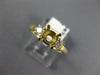 .24CT DIAMOND 14K YELLOW GOLD 3D ROUND 3 STONE SEMI MOUNT ENGAGEMENT RING #18367