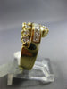 ESTATE WIDE 2.0CT DIAMOND 14K YELLOW GOLD CRISS CROSS WEDDING ANNIVERSARY RING