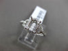 ESTATE .20CT DIAMOND 18K WHITE GOLD OVAL HALO CLASSIC SEMI MOUNT ENGAGEMENT RING