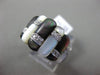 ESTATE WIDE .20 DIAMOND & PEARL 14KT WHITE GOLD 3D GRADUATING ETOLIE FUN RING