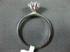 ANTIQUE .40CT OLD MINE DIAMOND 14KT WHITE GOLD 3D FLOWER ENGAGEMENT RING #21122
