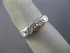 ESTATE .70CT DIAMOND 14K WHITE GOLD 3D SEMI BEZEL 5 STONE ANNIVERSARY RING #5684