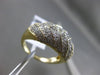 ESTATE WIDE 1CT DIAMOND 14KT YELLOW GOLD CRISS CROSS MILGRAIN ANNIVERSARY RING