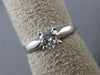 ESTATE .40CT DIAMOND 14KT WHITE GOLD 3D ROUND SOLITAIRE ENGAGEMENT RING #22332