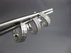 ESTATE LARGE 1.15CT ROUND DIAMOND 14KT WHITE GOLD 3D OPEN JOURNEY CUFF EARRINGS