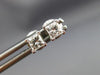 ESTATE .40CT DIAMOND 14KT WHITE GOLD 3D CLASSIC SOLITAIRE STUD EARRINGS #17279