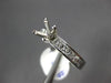 ESTATE 1.03CT PRINCESS CUT DIAMOND PLATINUM CHANNEL SEMI MOUNT ENGAGEMENT RING