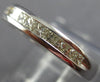 ESTATE .55CT PRINCESS DIAMOND 14KT WHITE GOLD 3D CHANNEL ANNIVERSARY RING #17304